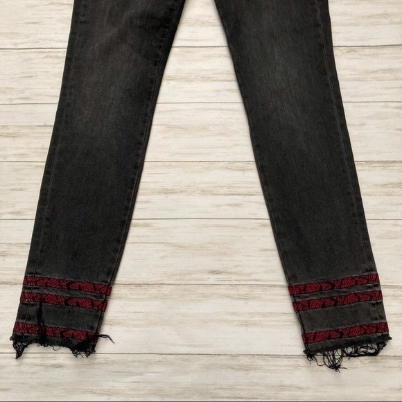 DRIFTWOOD Jackie Stripe Trim Ankle Jeans | Size 26 - Picture 10 of 11